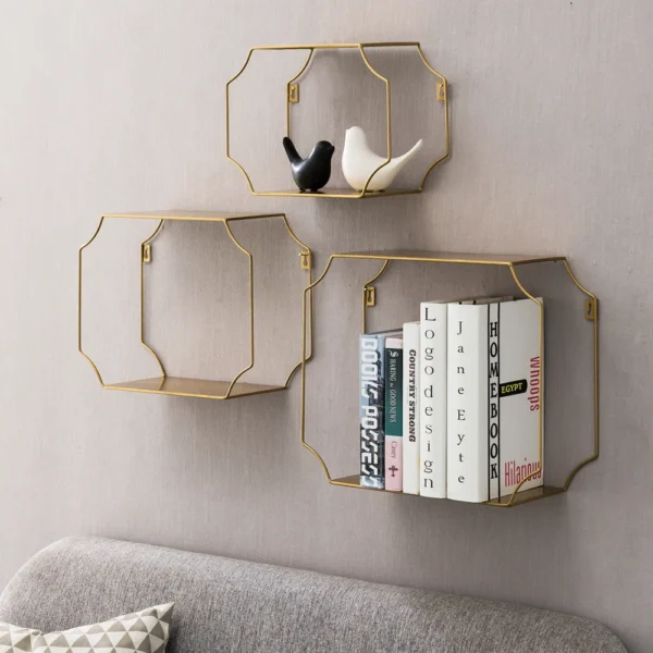 Adoraim 3 Piece Metal Floating Shelf - Image 4