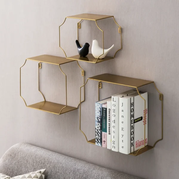 Adoraim 3 Piece Metal Floating Shelf - Image 3