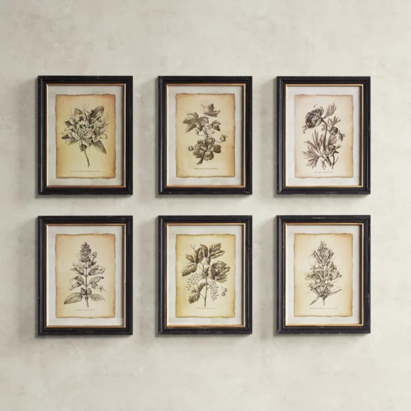 " Antiqued Stems " 6 - Pieces