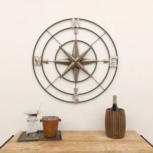 Coastal Abstract Wall Decor on Metal