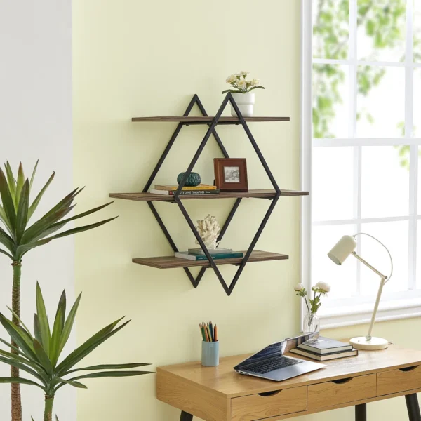 Midland 3 Piece Diamond Tiered Shelf - Image 2