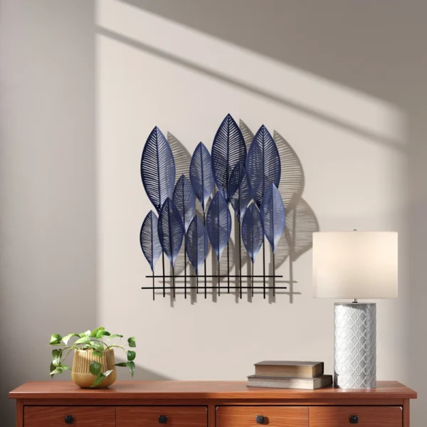 Nola Traditional Plants & Flowers Wall Decor on Metal