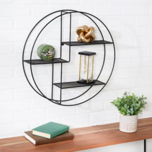 Shellenbarger 3 Piece Circle Metal Accent Shelf