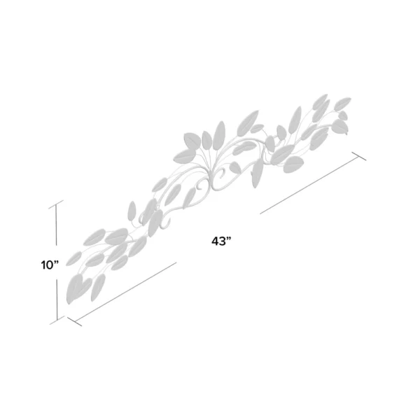 Traditional Plants & Flowers Wall Decor on Metal - Image 2