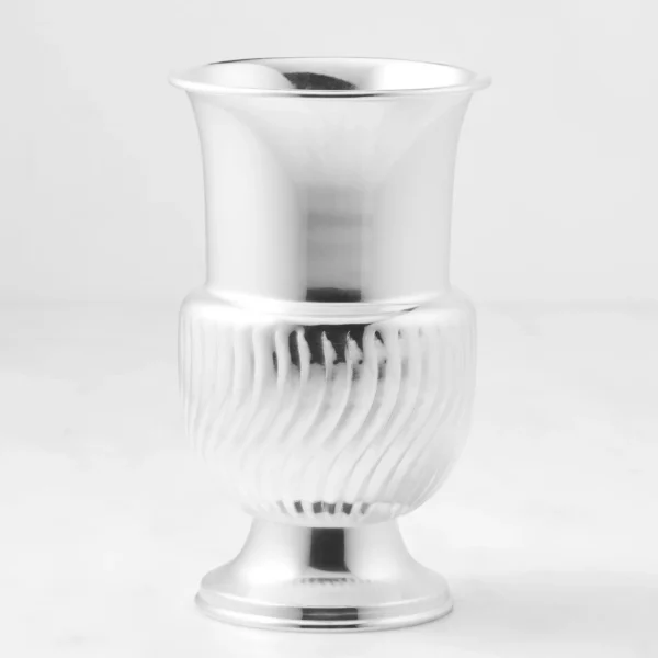 AERIN Silver Scalloped Vase - Image 2